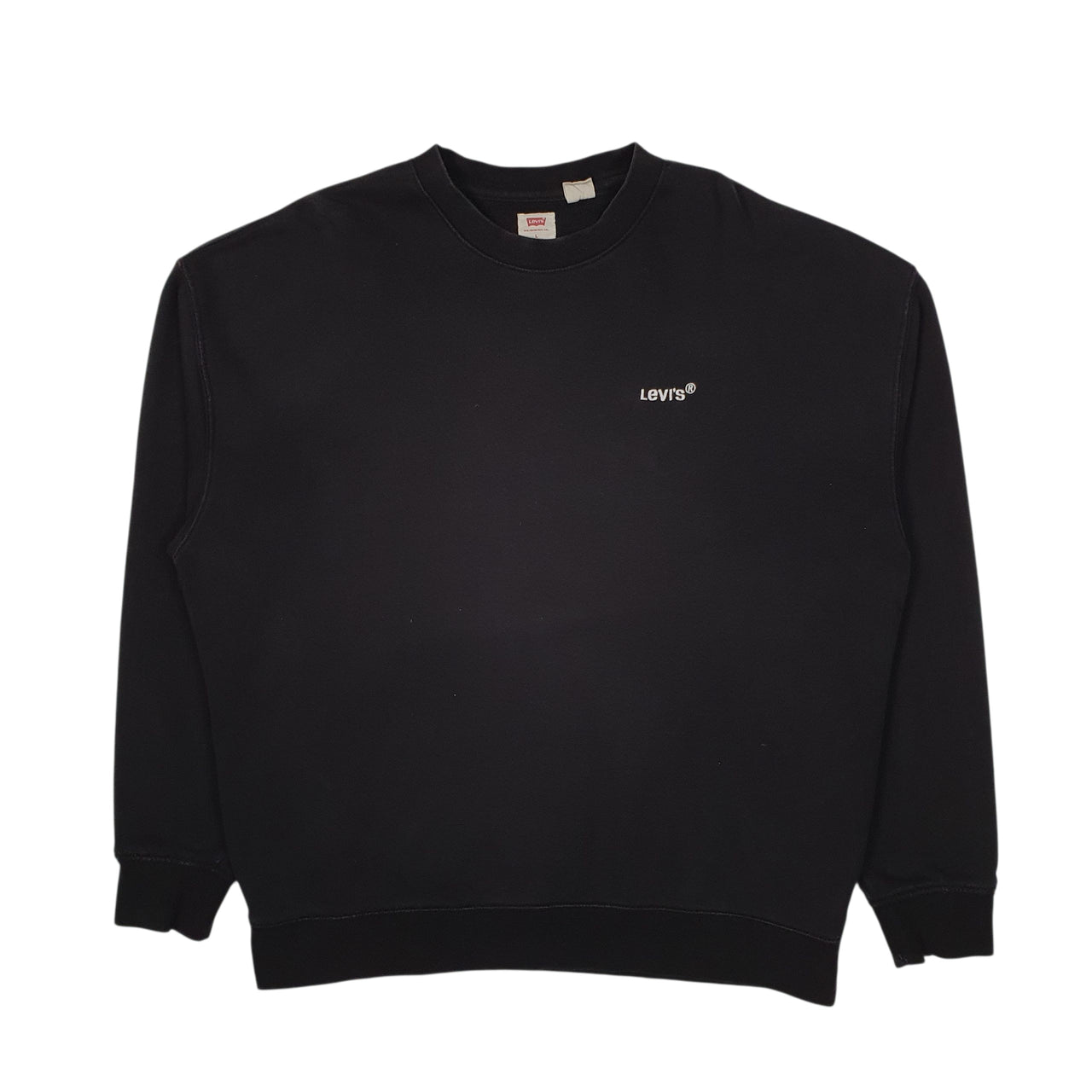 Mens Black Levis  Crewneck Jumper