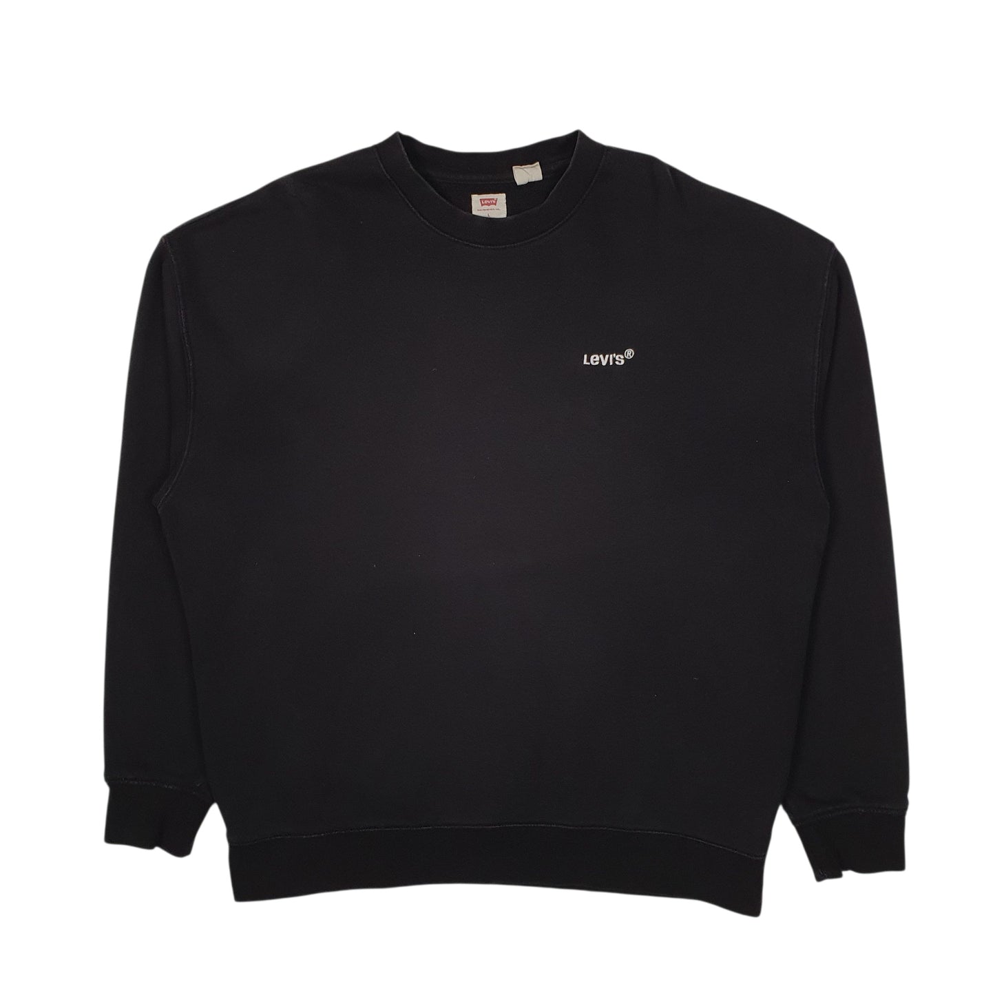 Mens Black Levis  Crewneck Jumper