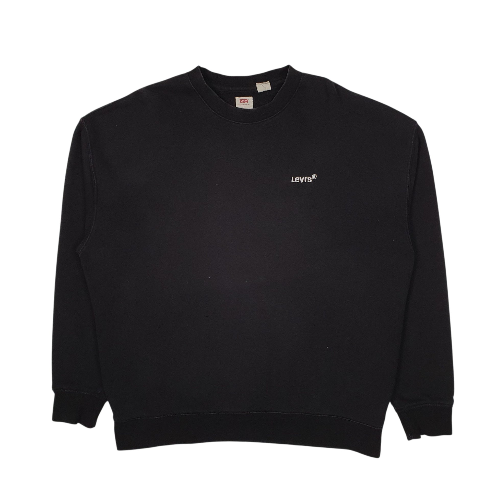 Mens Black Levis  Crewneck Jumper