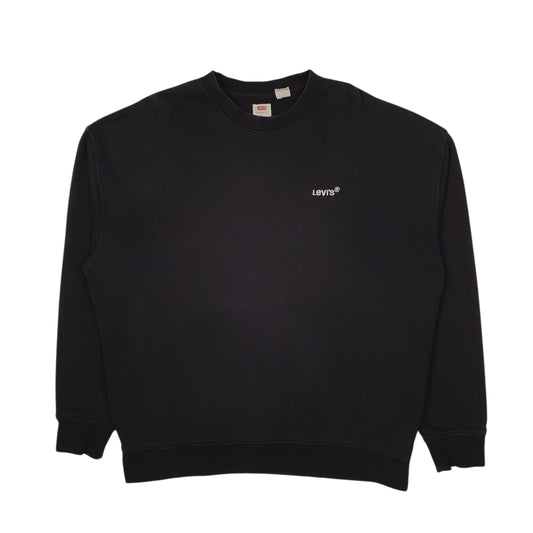 Mens Black Levis  Crewneck Jumper
