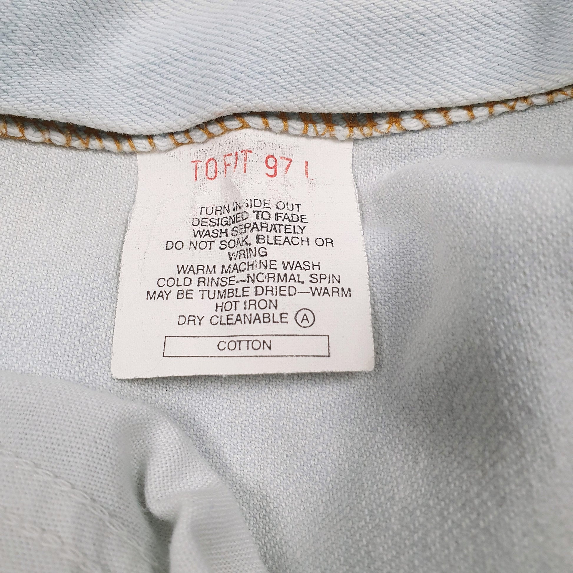 Mens Blue Levis Vintage 90s Orange Tabs  Jeans