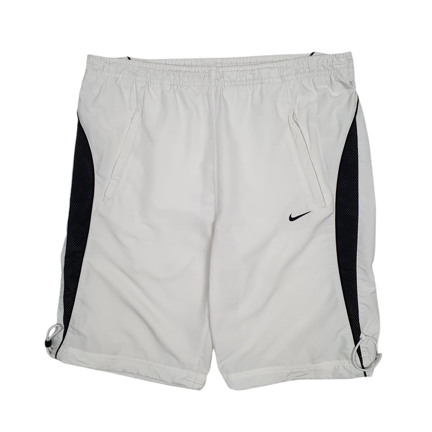 Mens White Nike Vintage 00s Sport Shorts