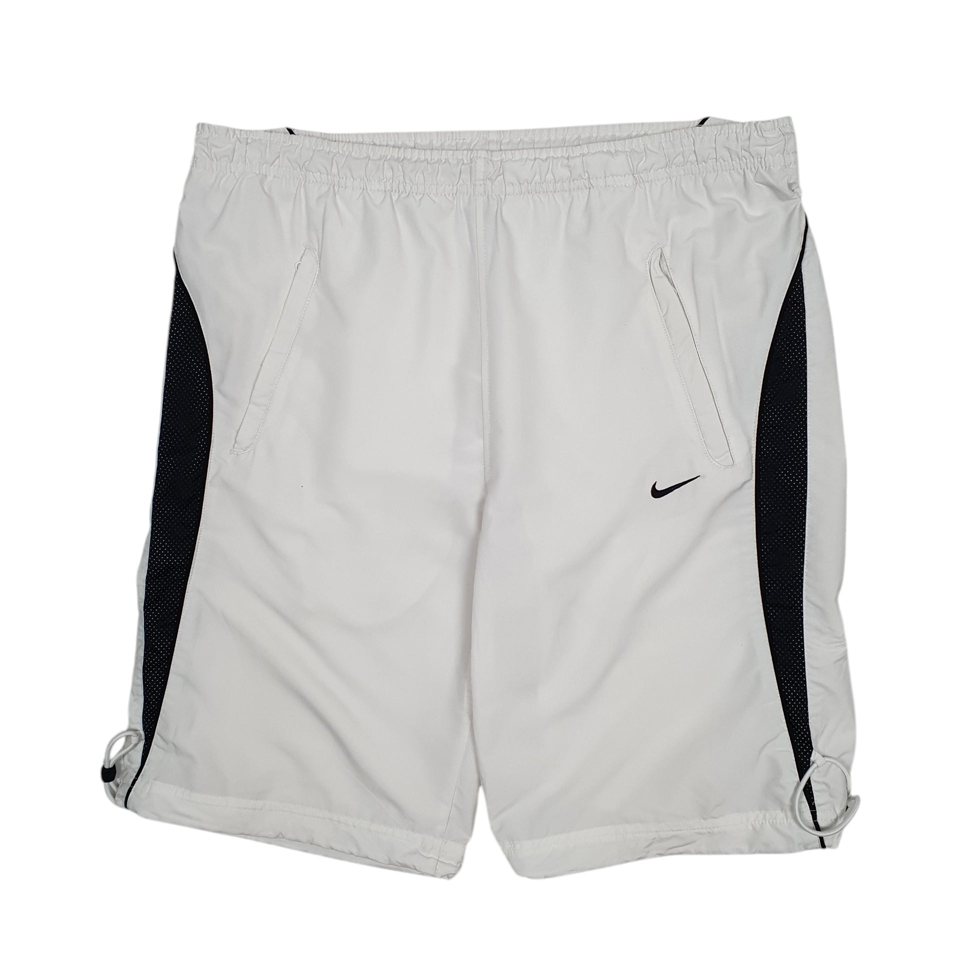 Mens White Nike Vintage 00s Sport Shorts