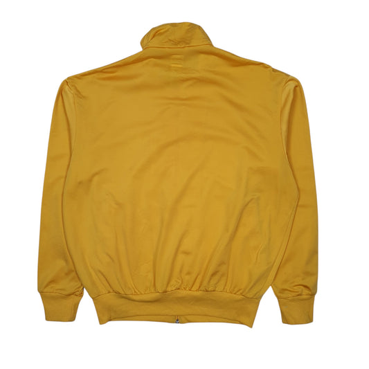 Mens Yellow Adidas Retro Windbreaker Full Zip Jumper