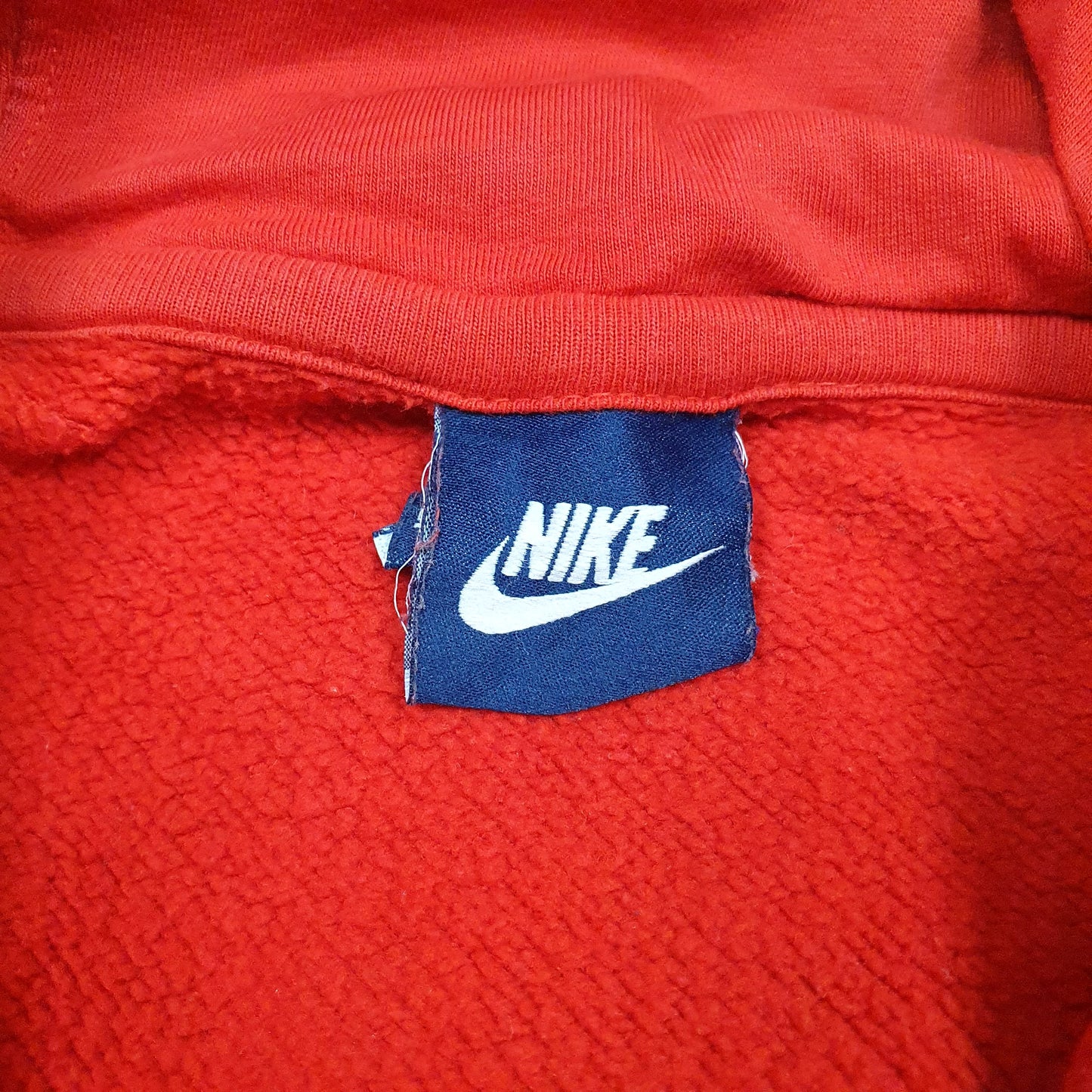 Mens Red Nike Spellout Hoodie Jumper
