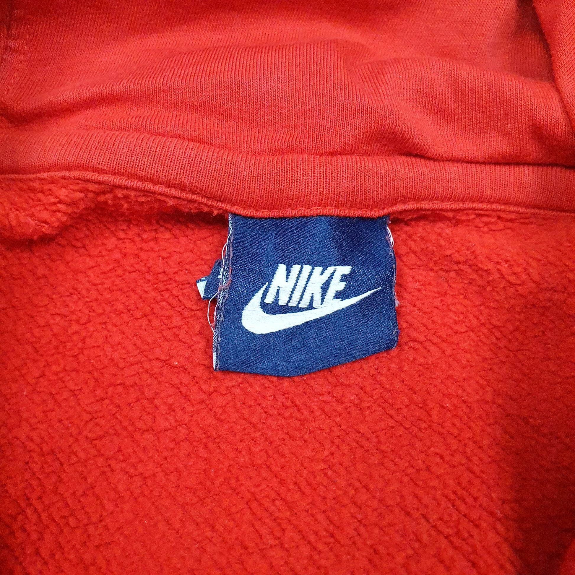 Mens Red Nike Spellout Hoodie Jumper