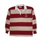 Mens Burgundy Barbarian Rugby Long Sleeve Polo Shirt