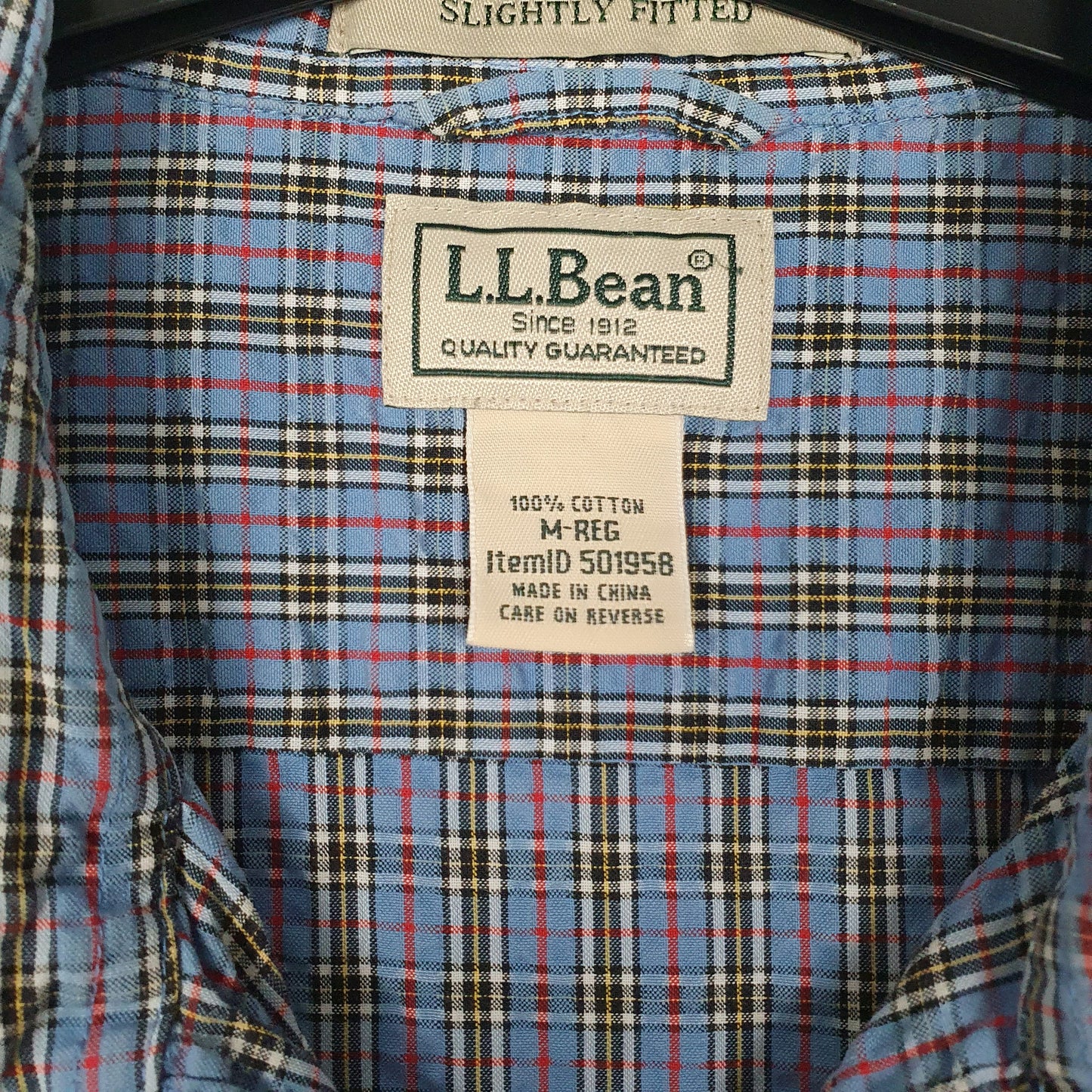 Mens Blue L.L.Bean   Shirt