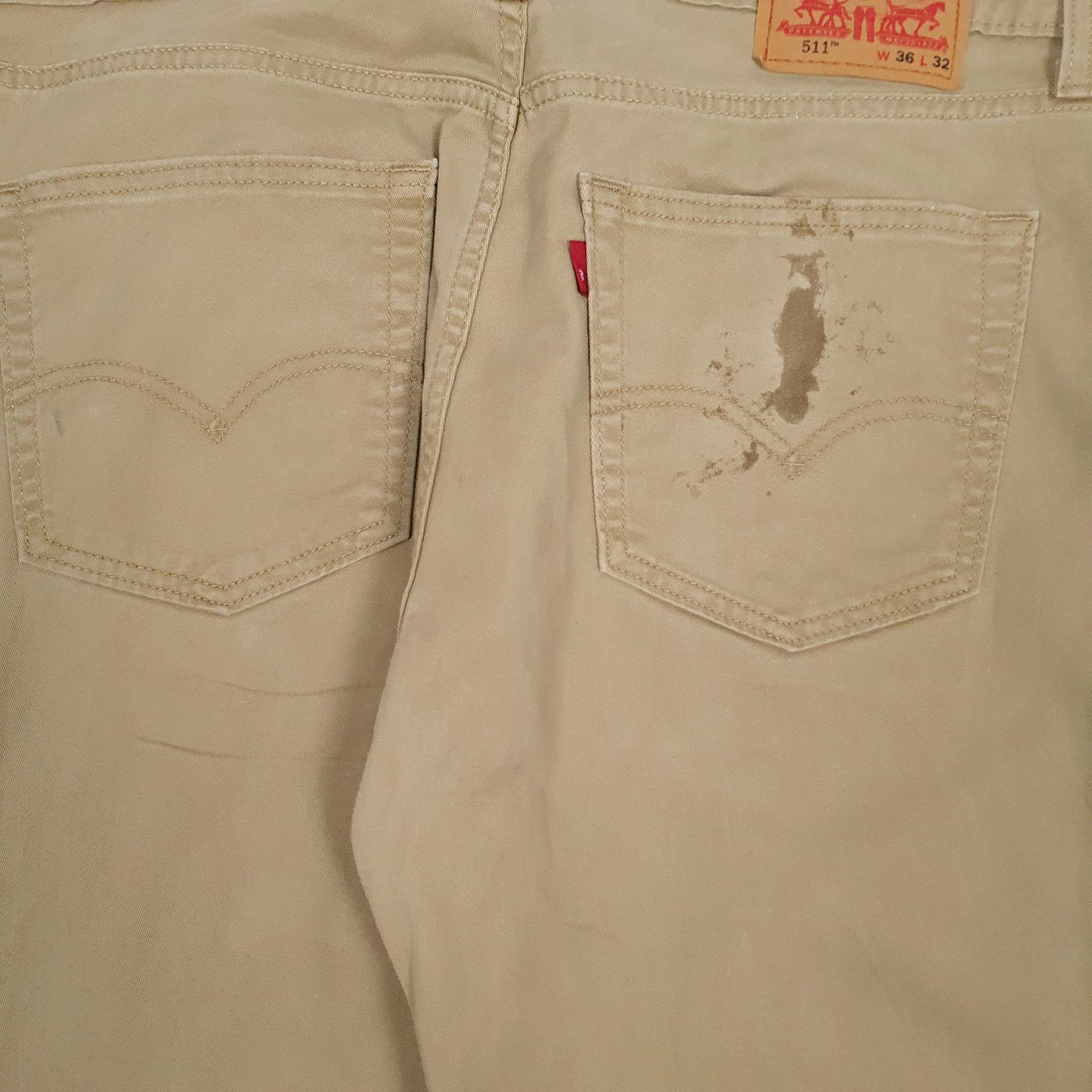 Mens Brown Levis 511  Trousers