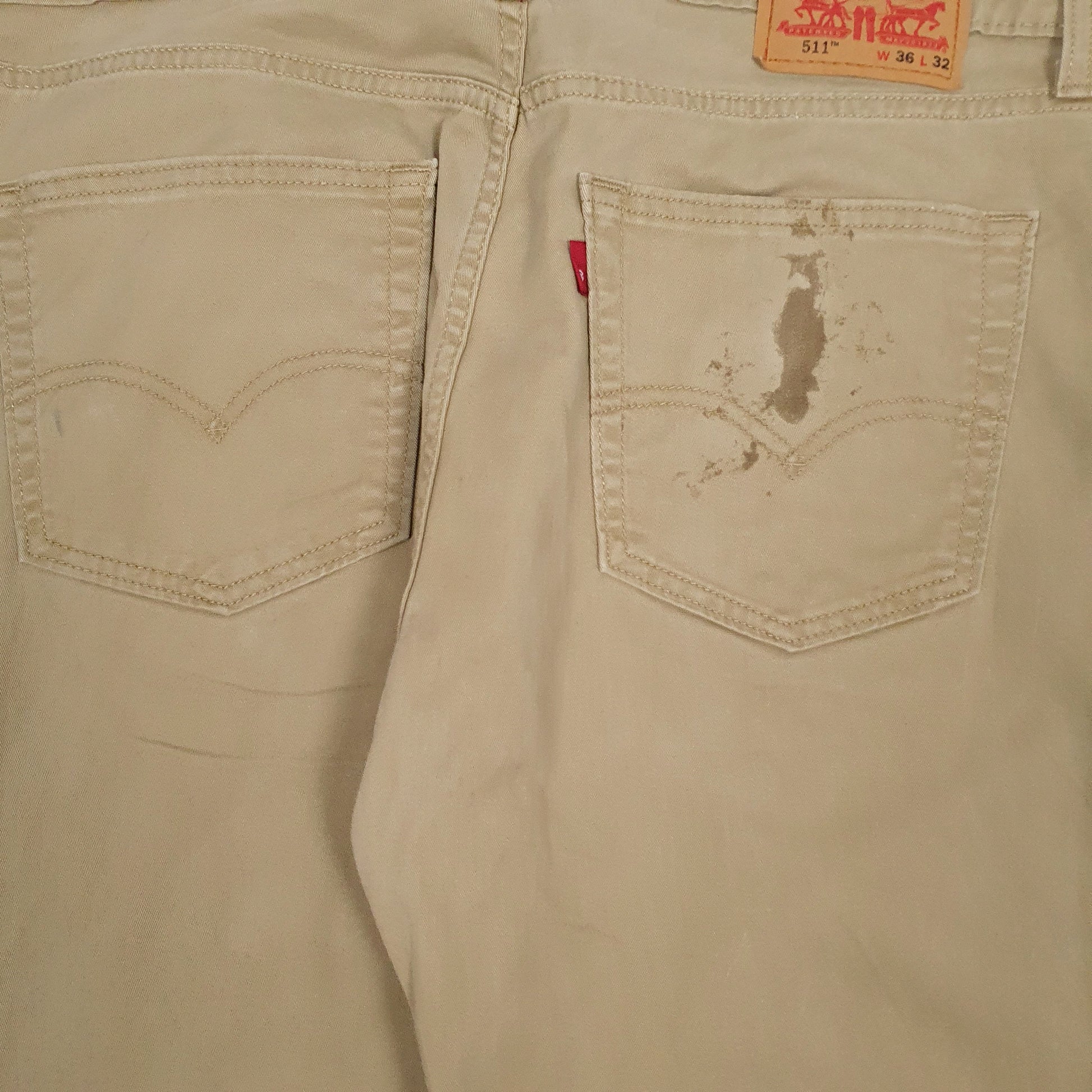 Mens Brown Levis 511  Trousers