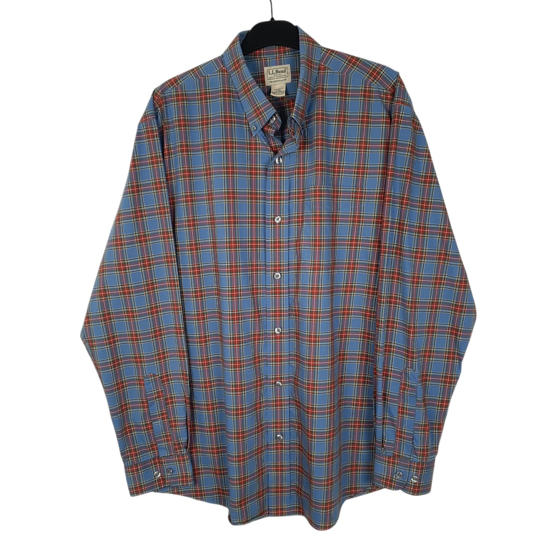 Mens Blue L.L.Bean  Long Sleeve Shirt