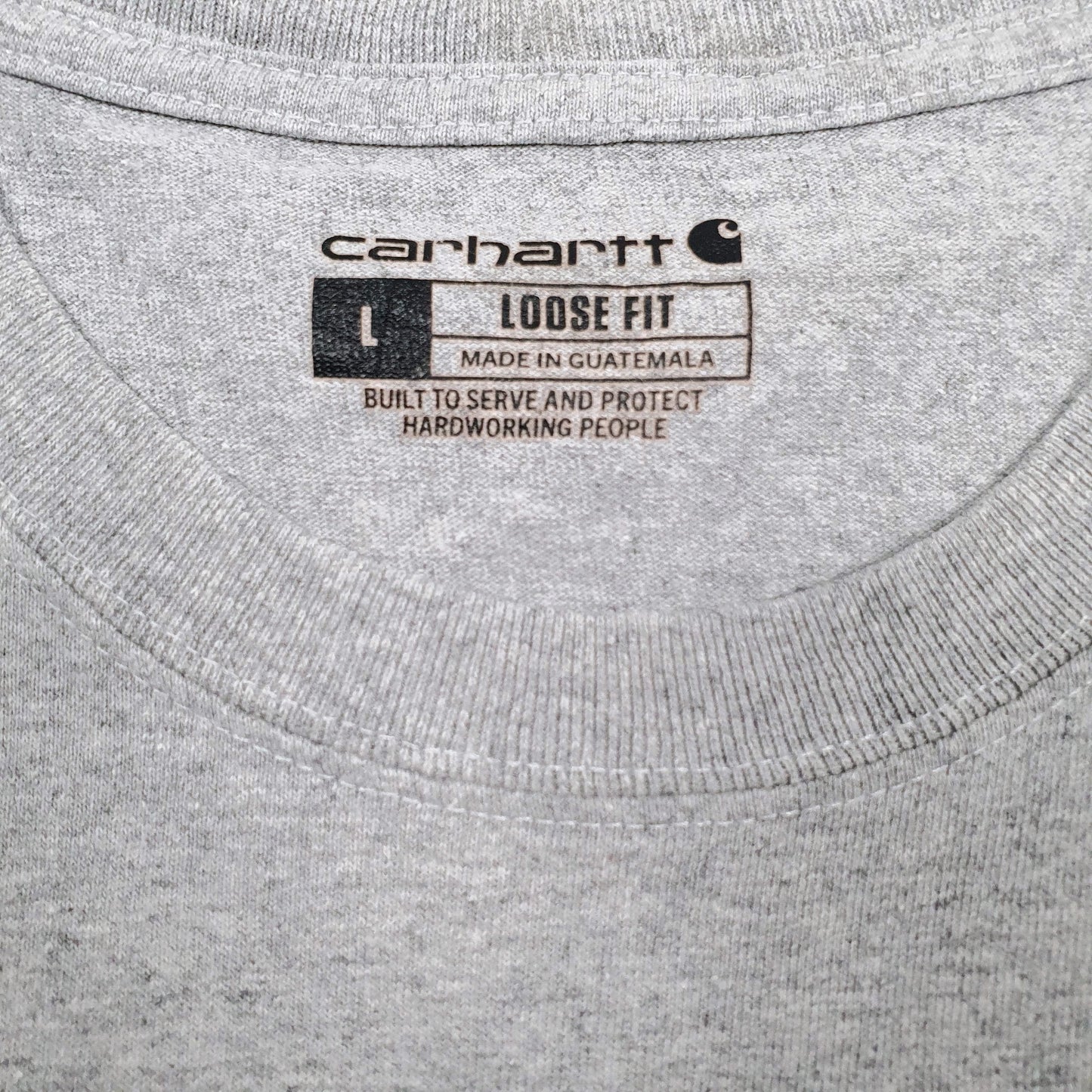 Mens Grey Carhartt   T Shirt