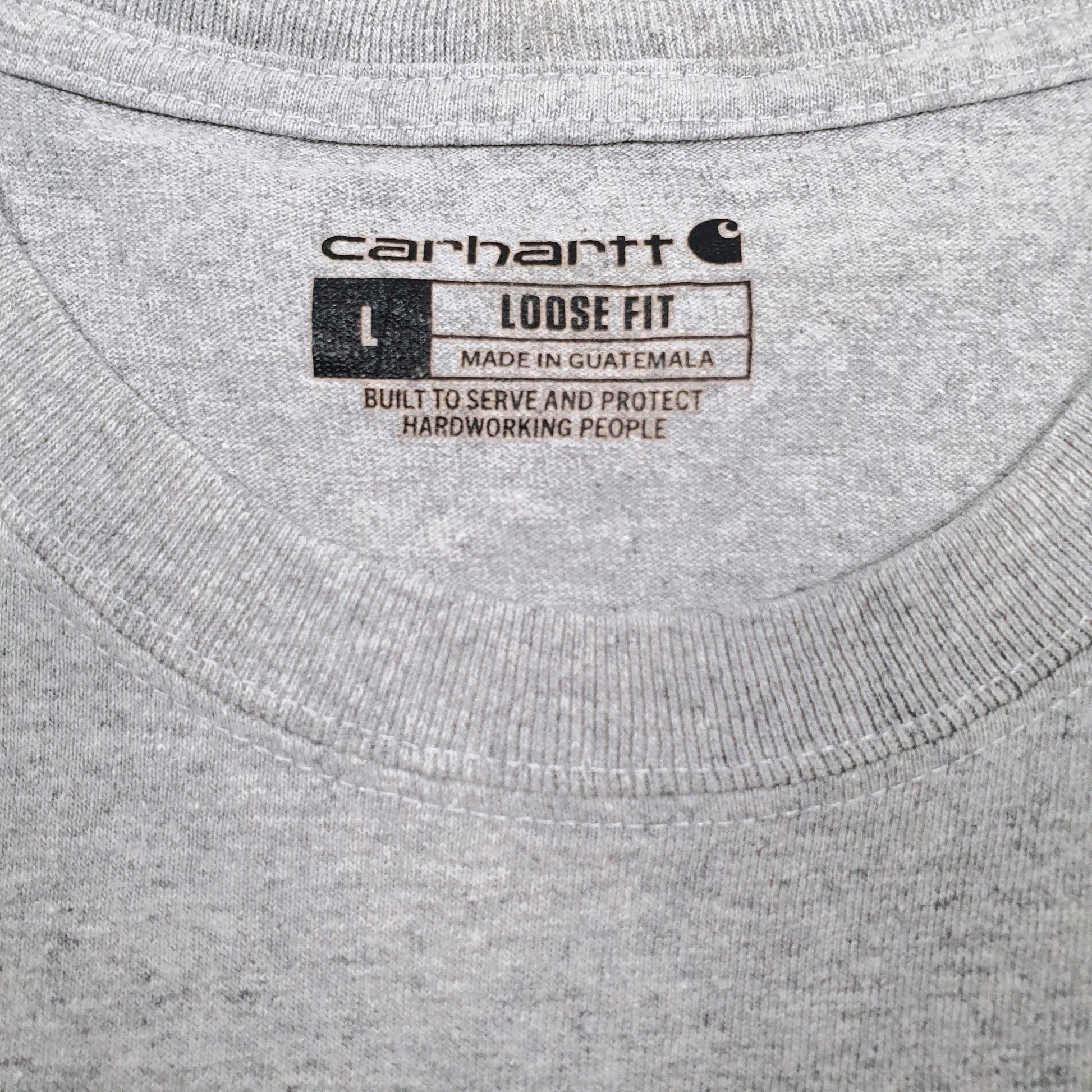 Mens Grey Carhartt   T Shirt