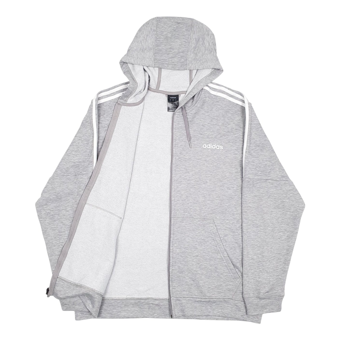 Mens Grey Adidas  Full Zip Jumper