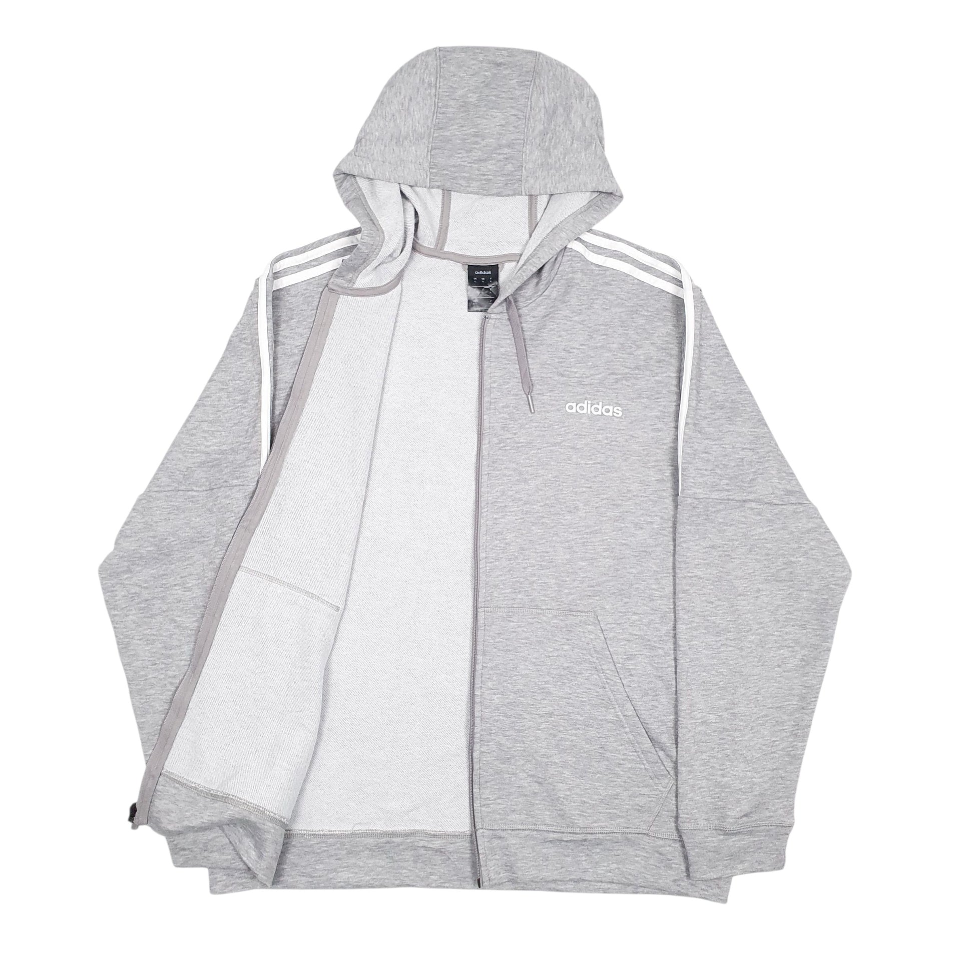 Mens Grey Adidas  Full Zip Jumper
