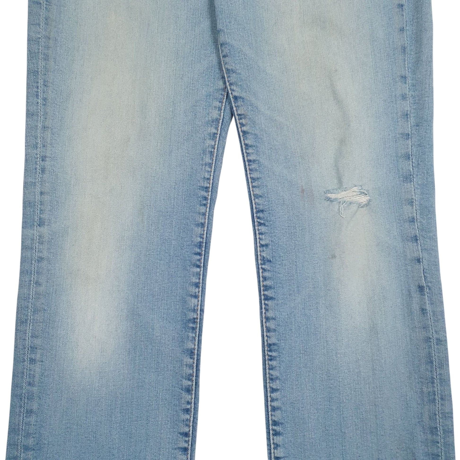 Mens Blue Levis Distressed  Jeans