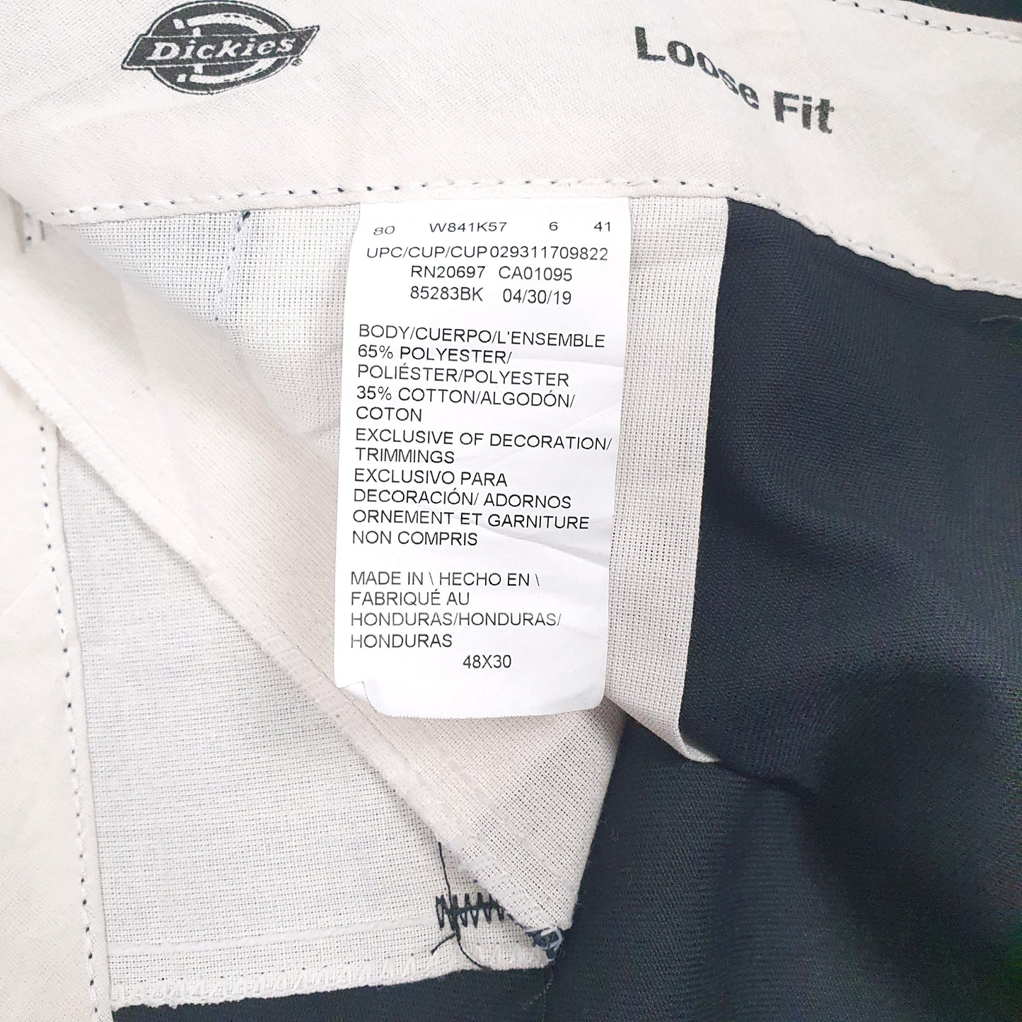 Mens Black Dickies 874 Workwear  Trousers