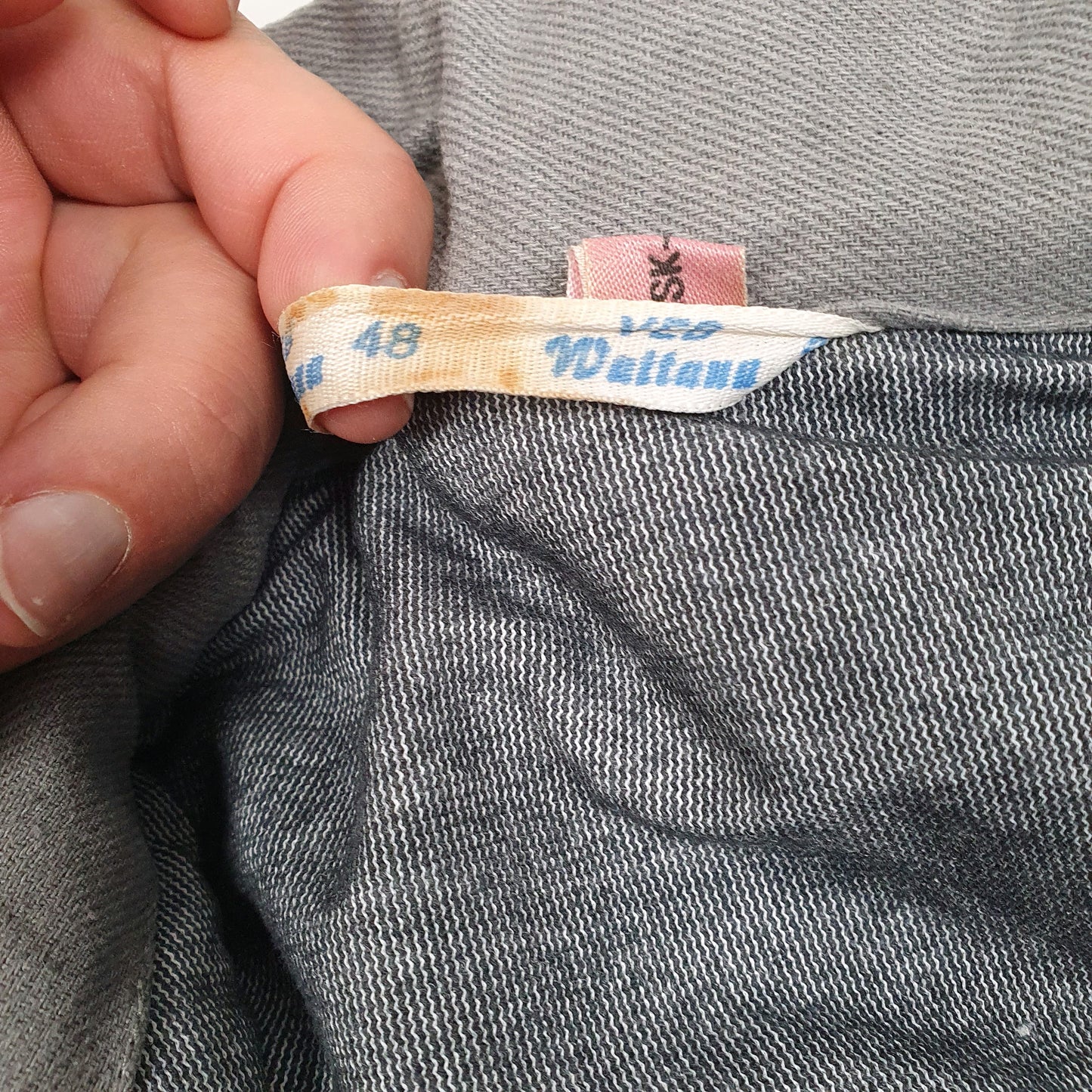 Mens Grey Veb Wattana Vintage 1970s East Germany Grey Mouse  Coat