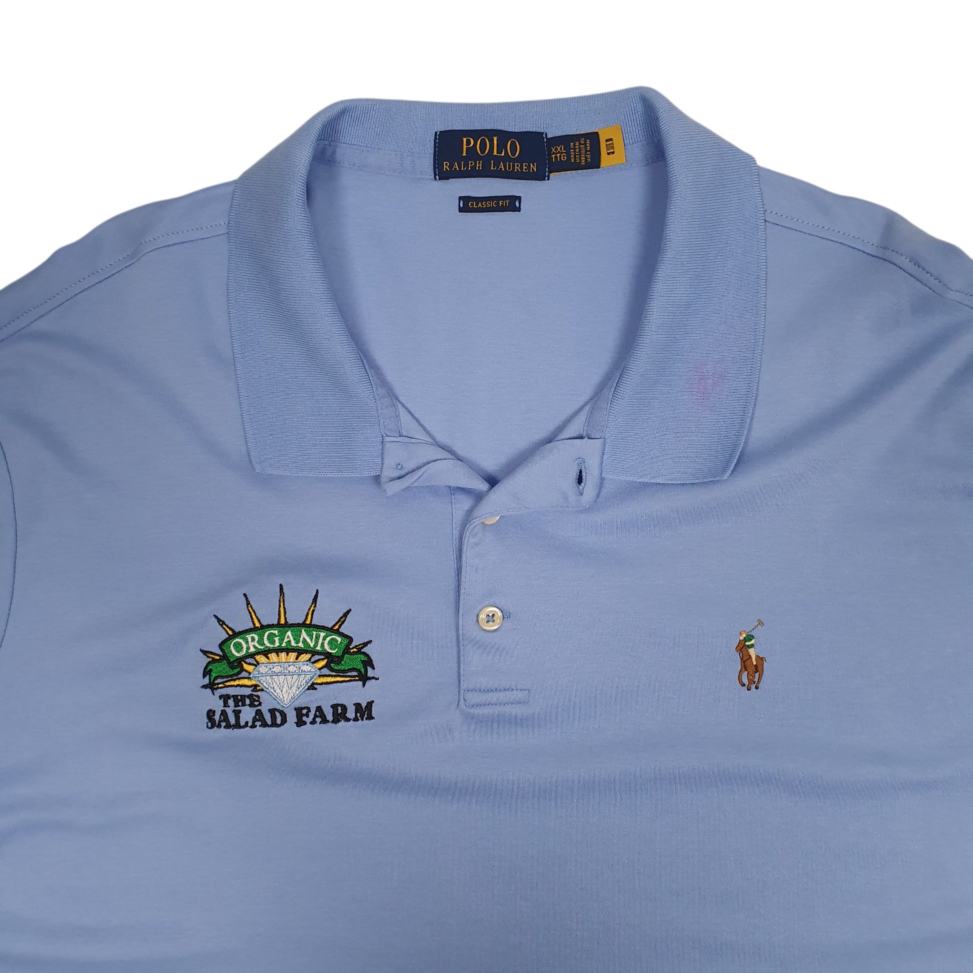 Mens Blue Polo Ralph Lauren Classic Fit  Polo Shirt