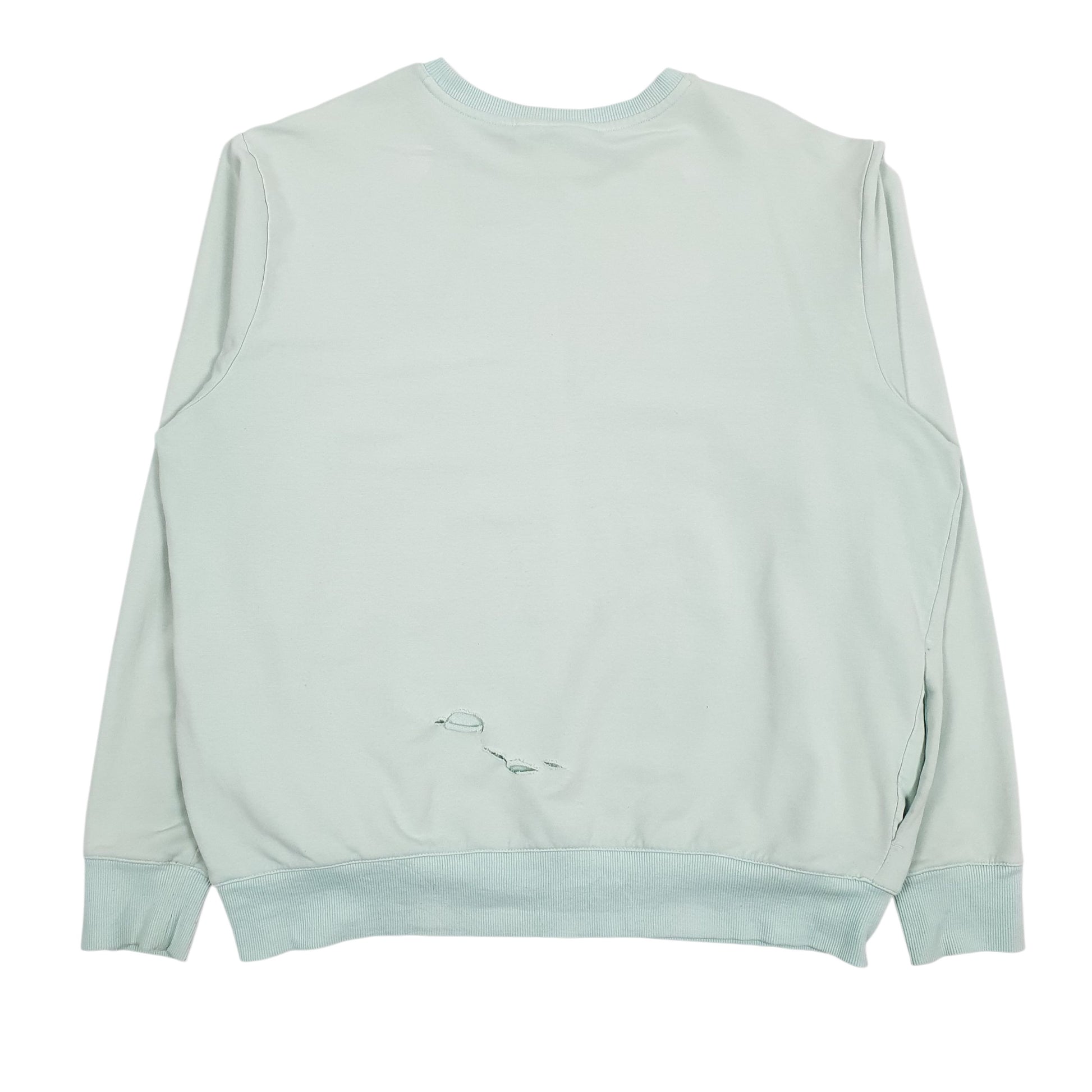 Womens Green Fila  Crewneck Jumper