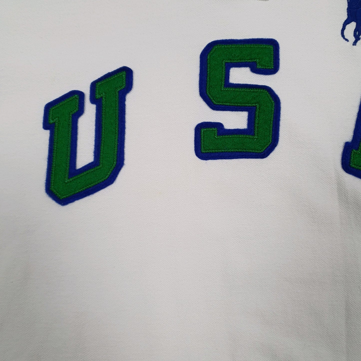 Mens White Polo Ralph Lauren USA  Polo Shirt