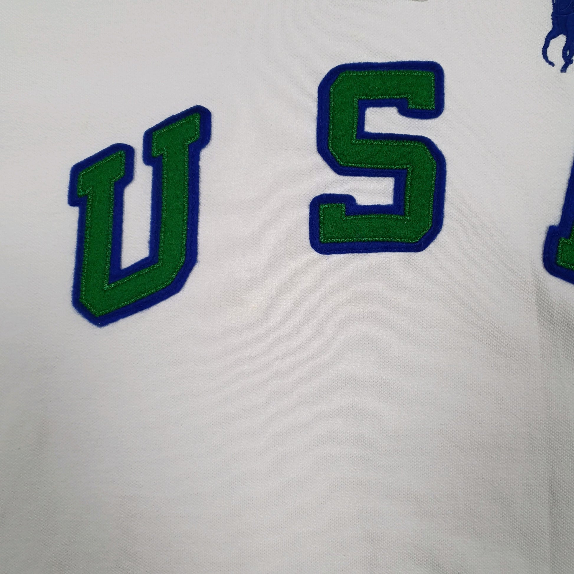 Mens White Polo Ralph Lauren USA  Polo Shirt