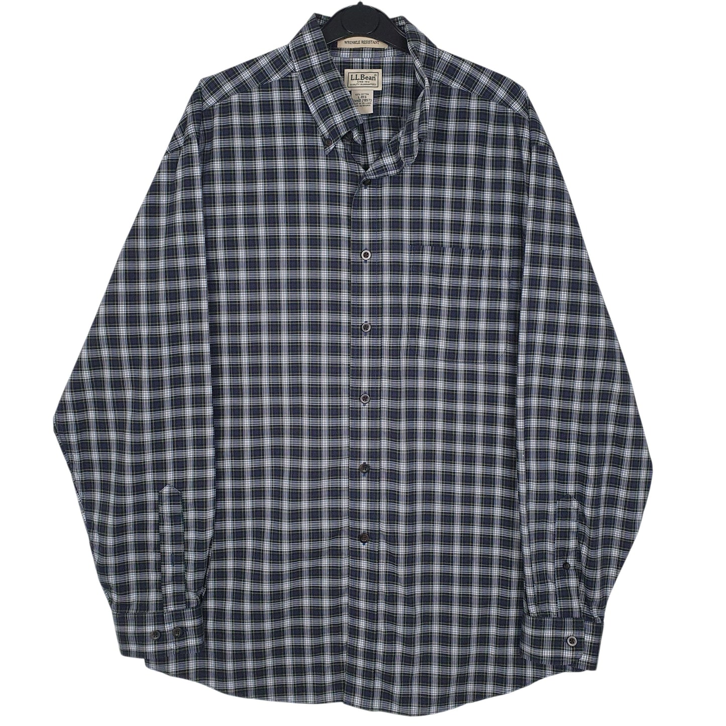 Mens Blue L.L.Bean  Long Sleeve Shirt