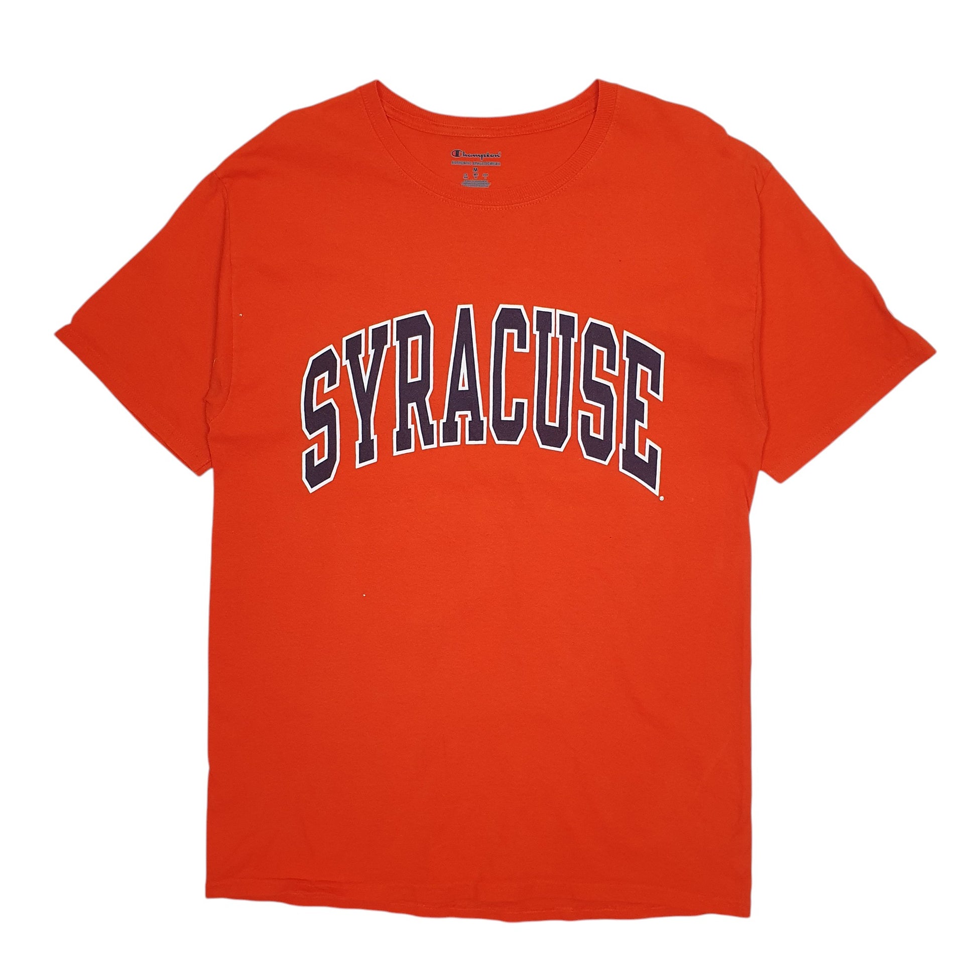 Mens Orange Champion Syracuse Short Sleeve T Shirt