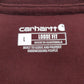 Mens Burgundy Carhartt Henley  T Shirt