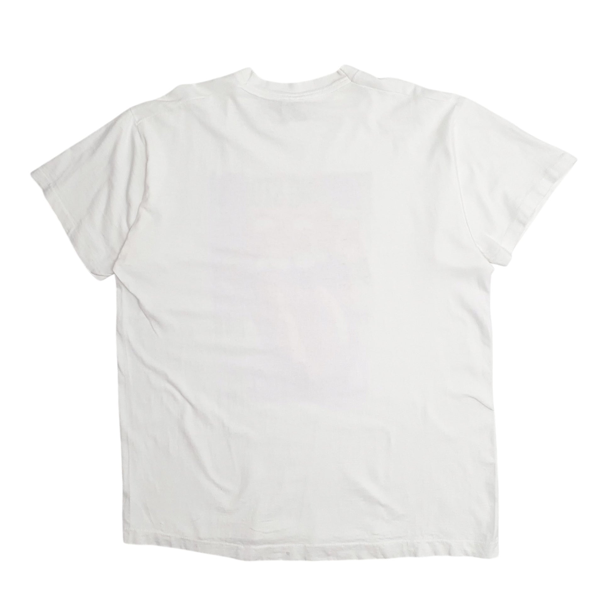 Mens White Fruit Of The Loom Rolling Stones 2014 On Fire  T Shirt