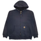 Mens Navy Carhartt Padded Full Zip Jumper