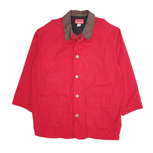 Mens Red Marlboro Country Store Vintage 90s  Coat