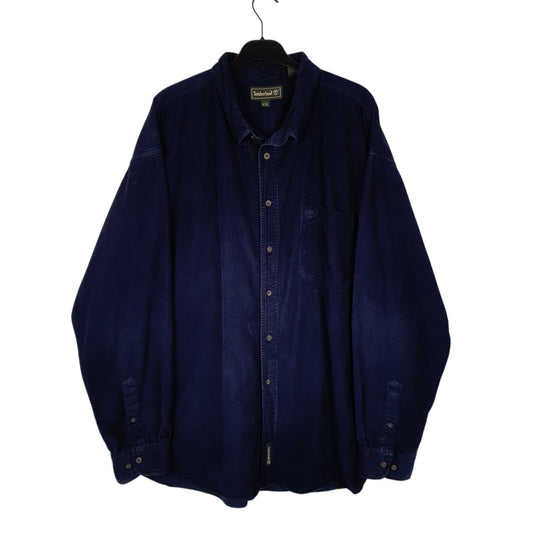 Mens Navy Timberland Corduroy Long Sleeve Shirt