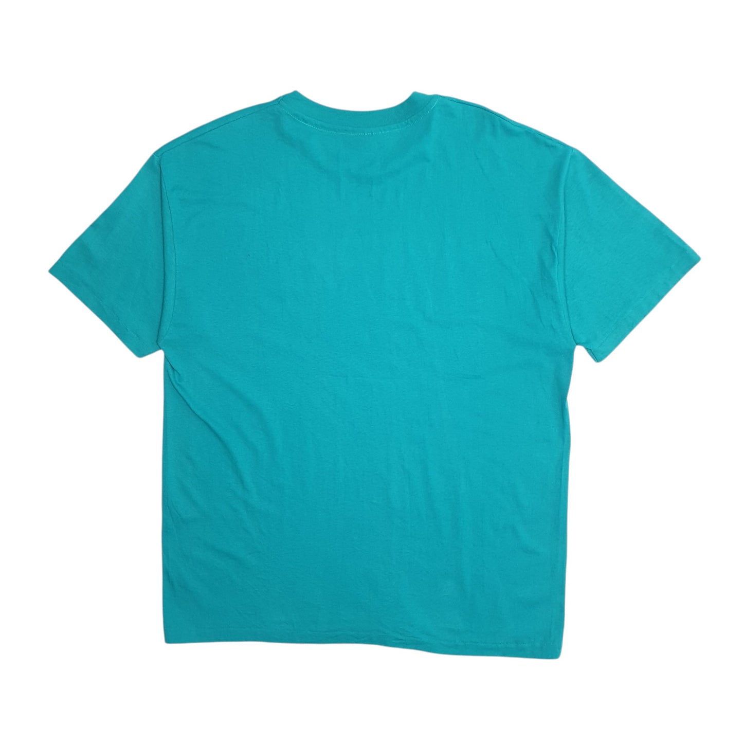 Mens Green Hanes Single Stitch Vintage 90s  T Shirt