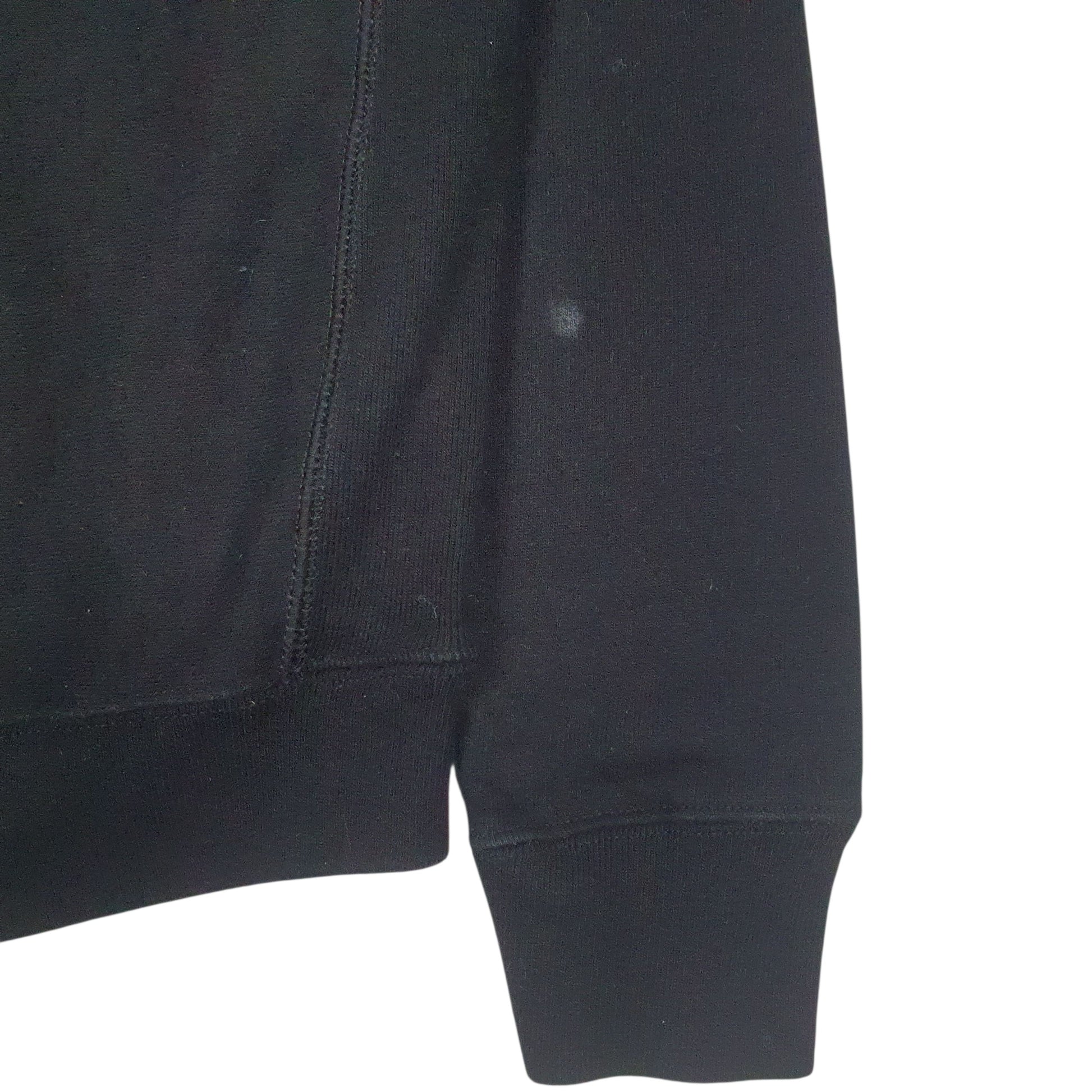 Womens Black Champion Reverse Weave Hoodie Jumper