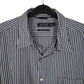 Mens Navy Nautica Sanded Poplin  Shirt