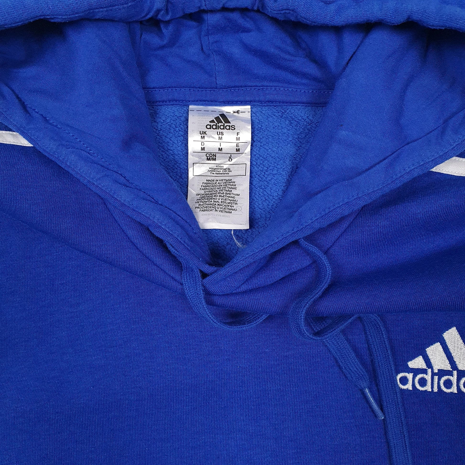 Mens Blue Adidas  Hoodie Jumper