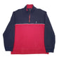 Mens Red Nautica  Quarter Zip Jumper