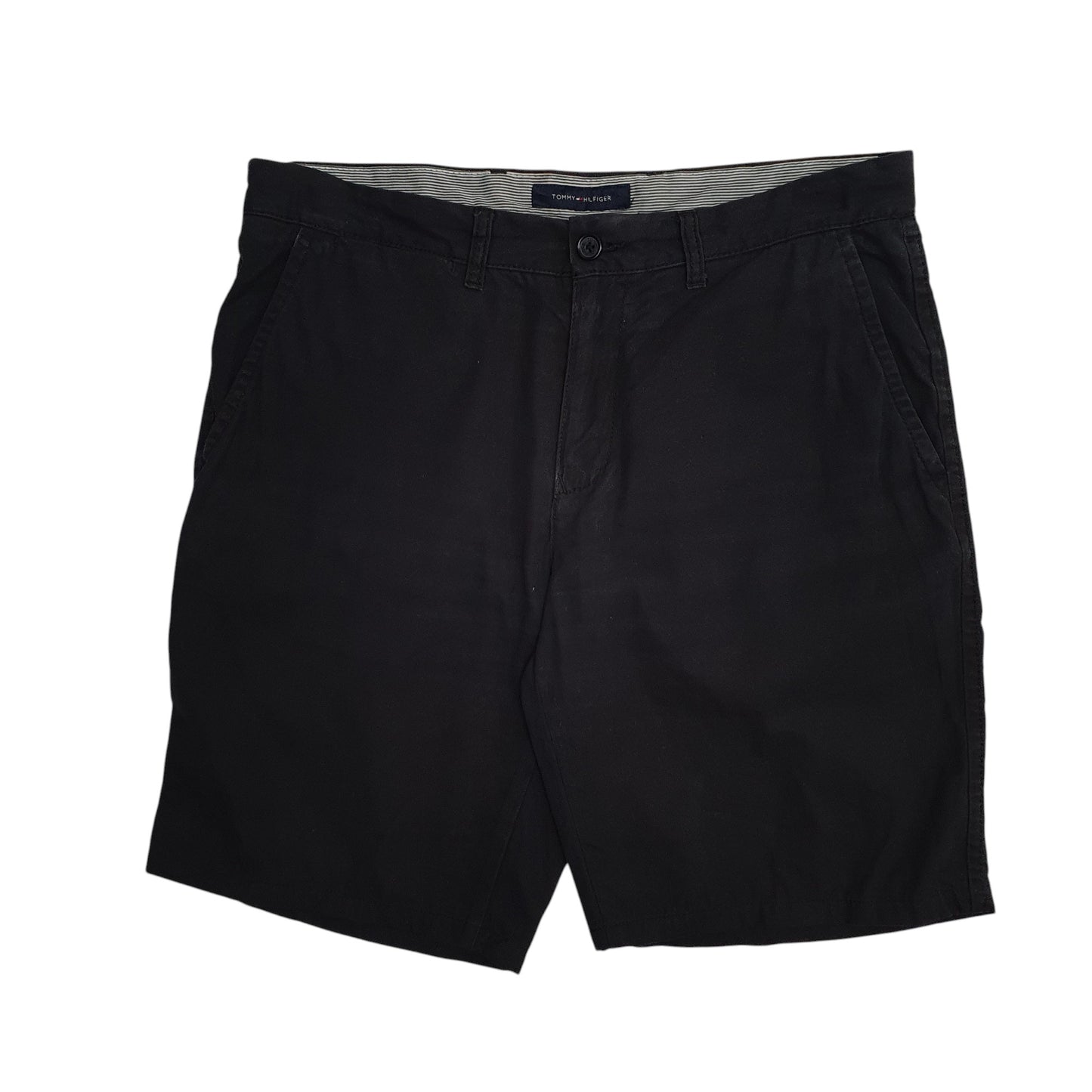 Mens Black Tommy Hilfiger  Chino Shorts