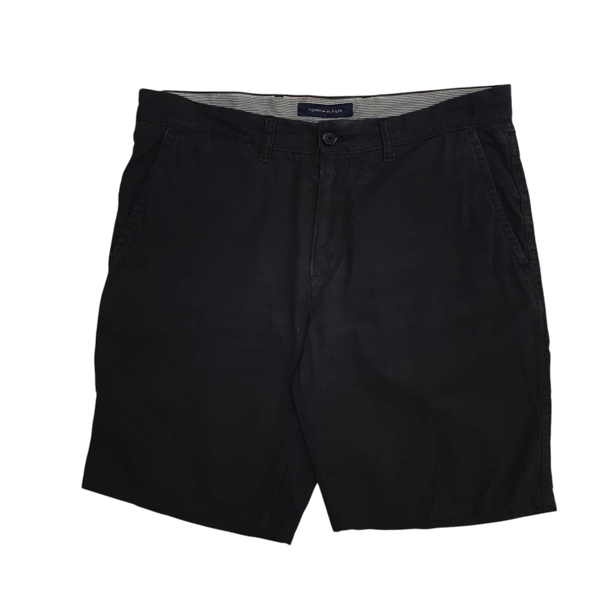 Mens Black Tommy Hilfiger  Chino Shorts
