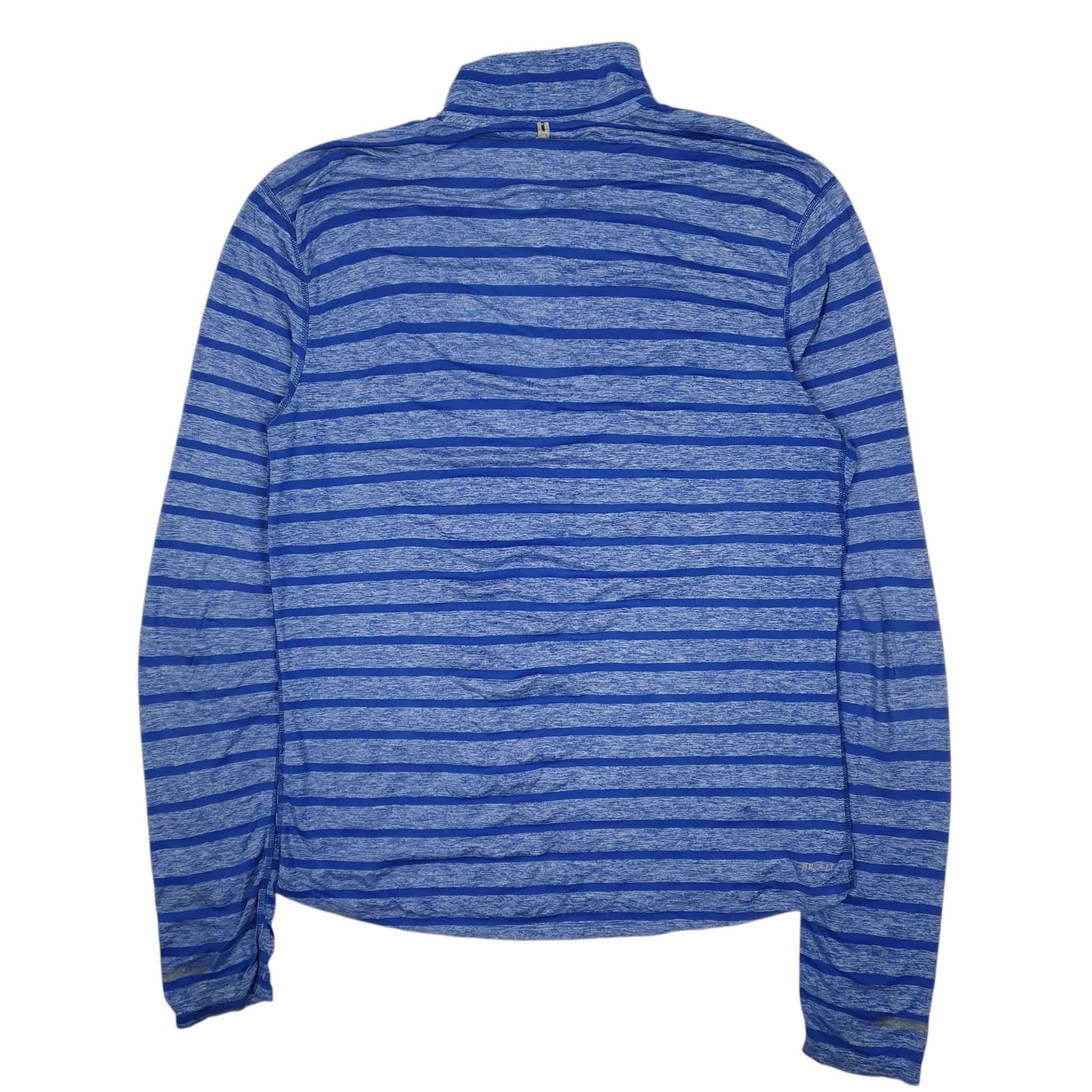 Mens Blue Nike Dri Fit Lightweight Quarter Zip Jumper