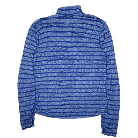 Mens Blue Nike Dri Fit Lightweight Quarter Zip Jumper