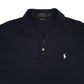 Mens Navy Polo Ralph Lauren Performance Full Zip Polo Shirt