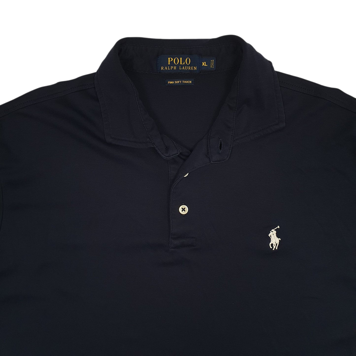 Mens Navy Polo Ralph Lauren Performance Full Zip Polo Shirt