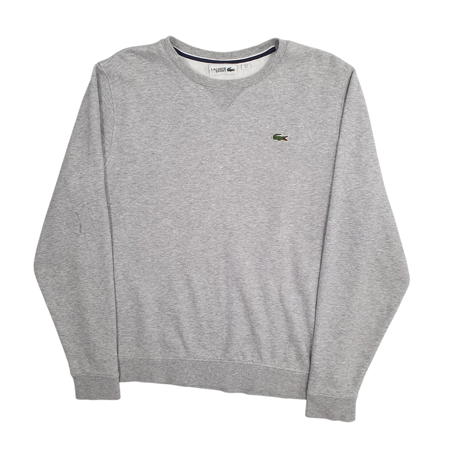 Mens Grey Lacoste  Crewneck Jumper
