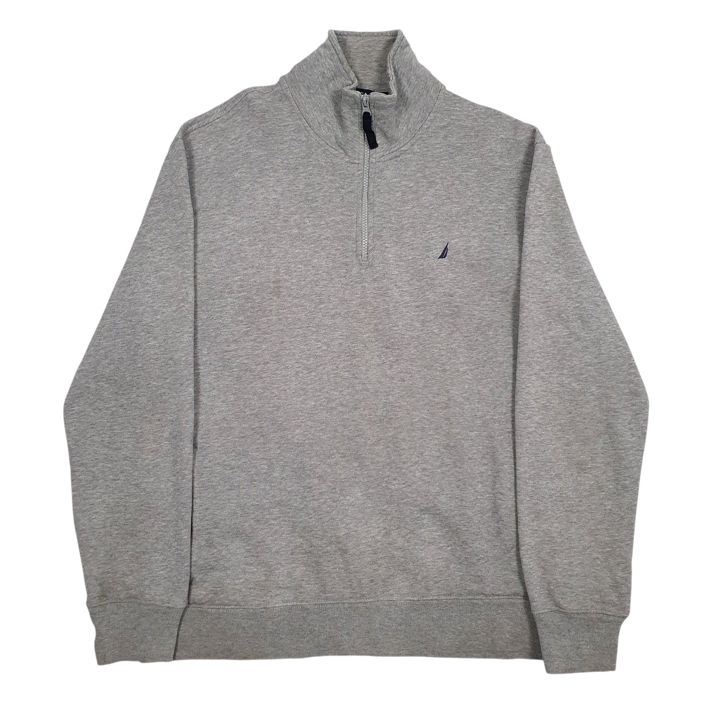 Mens Grey Nautica  Quarter Zip Jumper