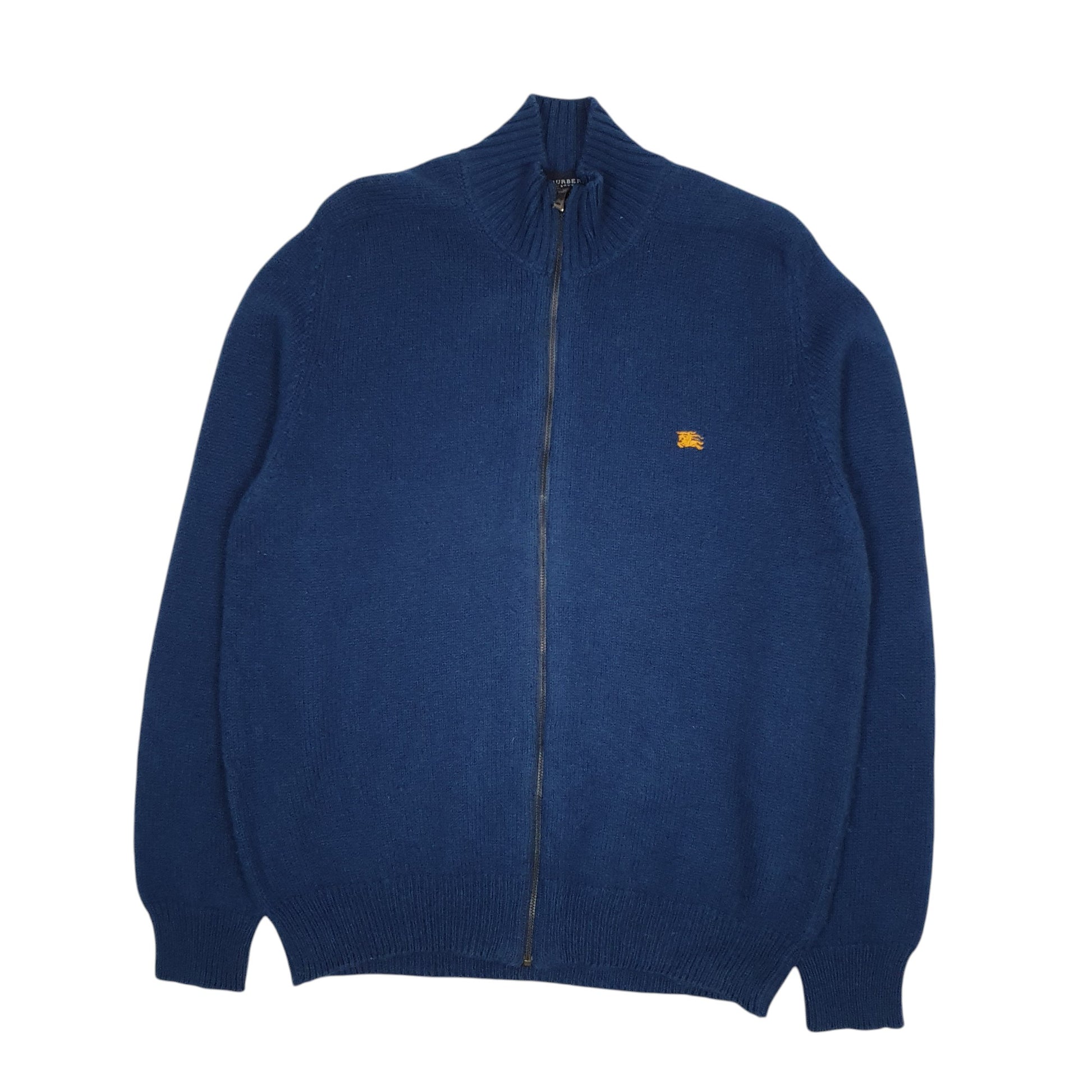 Mens Blue Burberry  Full Zip Jumper