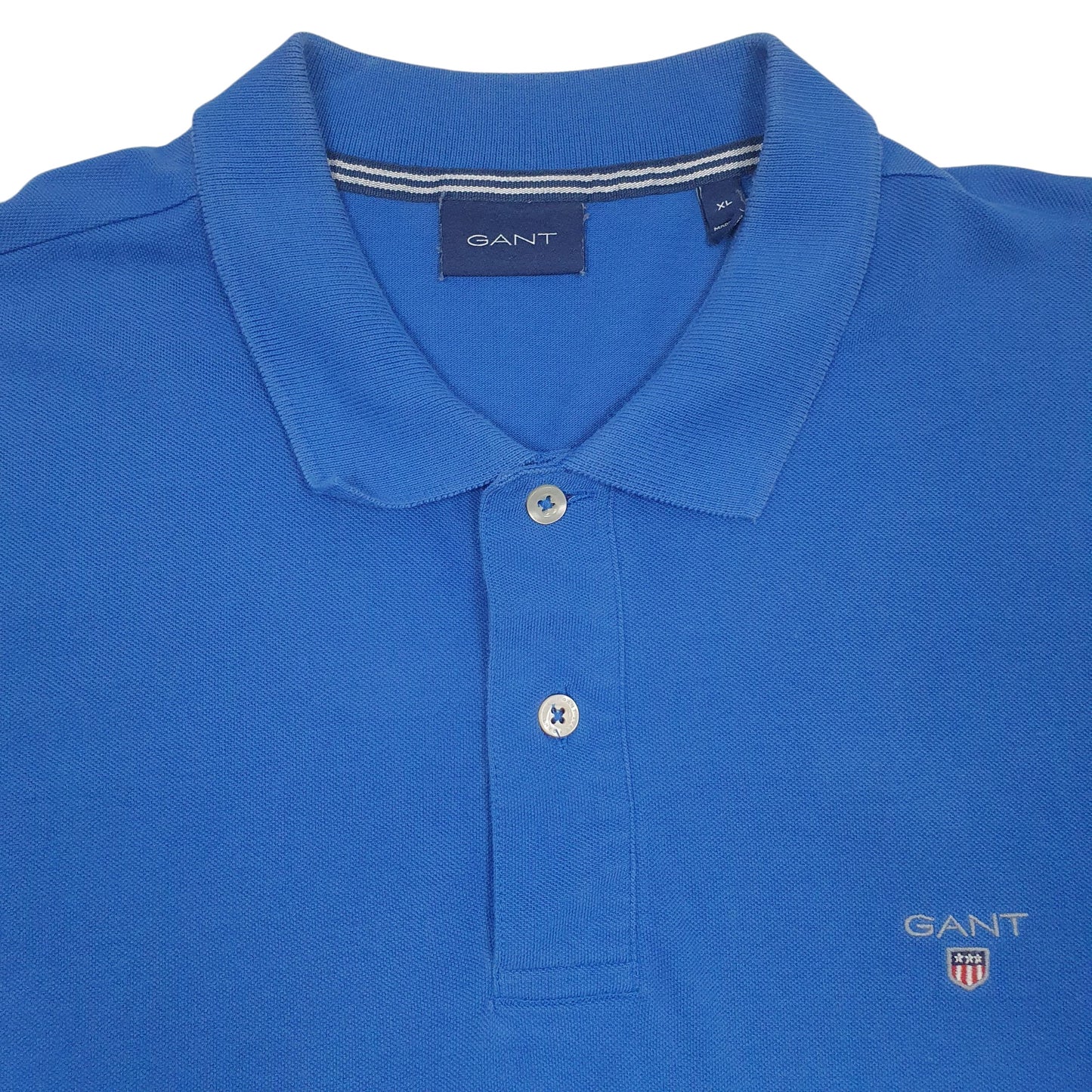 Mens Blue Gant   Polo Shirt