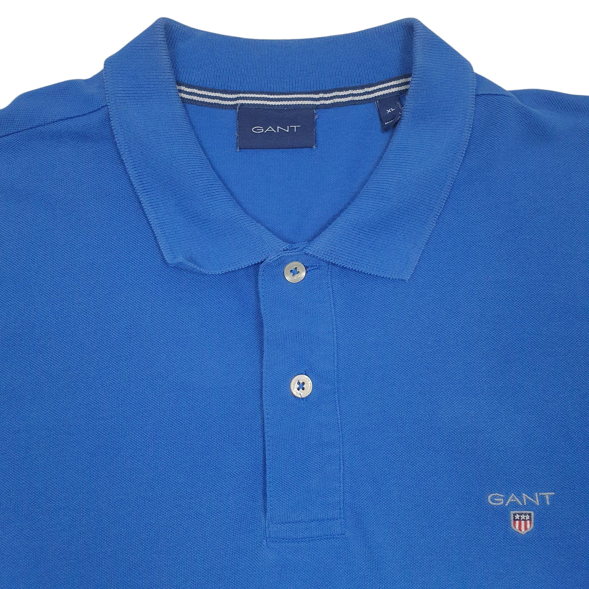 Mens Blue Gant   Polo Shirt