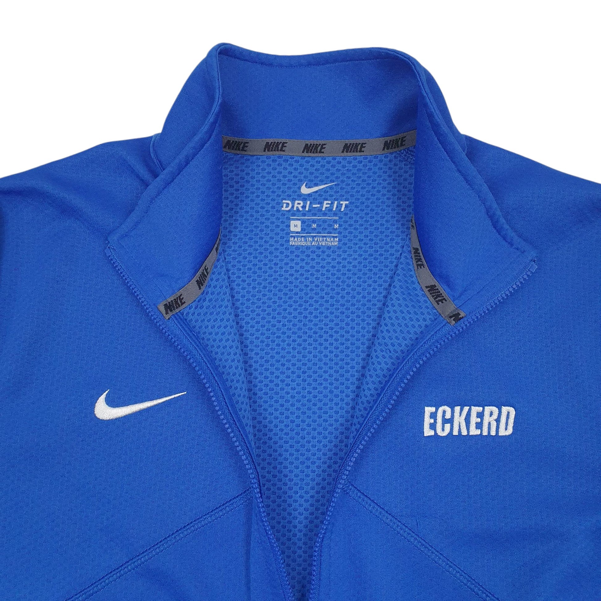 Mens Blue Nike Dri-Fit Active Wear Quarter Zip Jumper